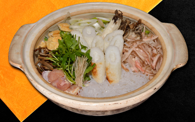 お料理--きりたんぽ鍋(比内地鶏あり)--冬期間
